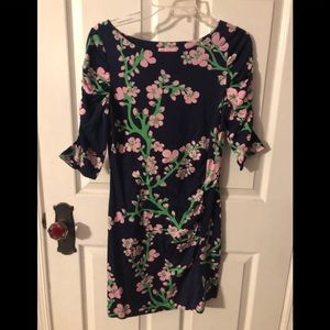 Lilly Pulitzer knit floral print dress medium